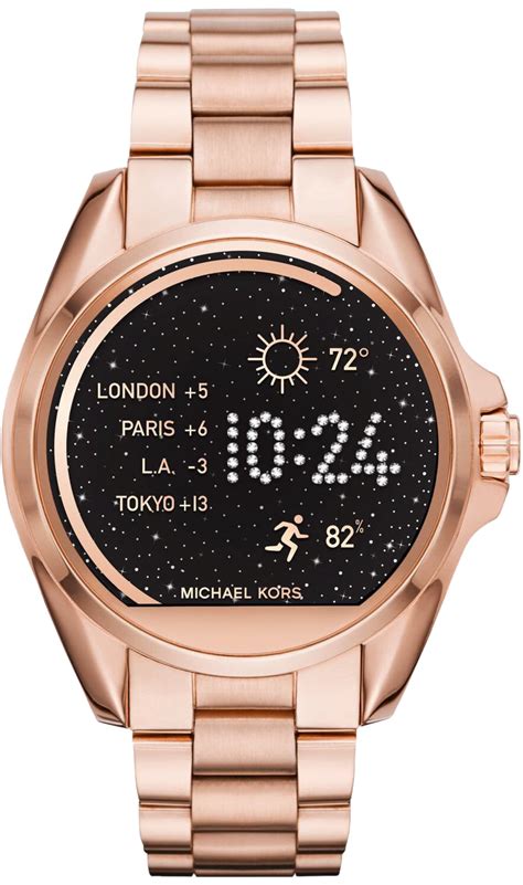 michael kors smartwatch bradshaw rose gold tone|Michael Kors mkt5045 smartwatch.